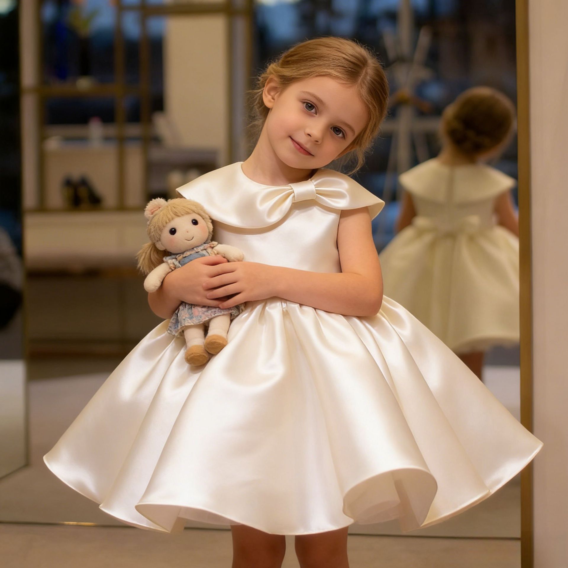 Baby Clothing High End - Vestido de Aniversário de Luxo para