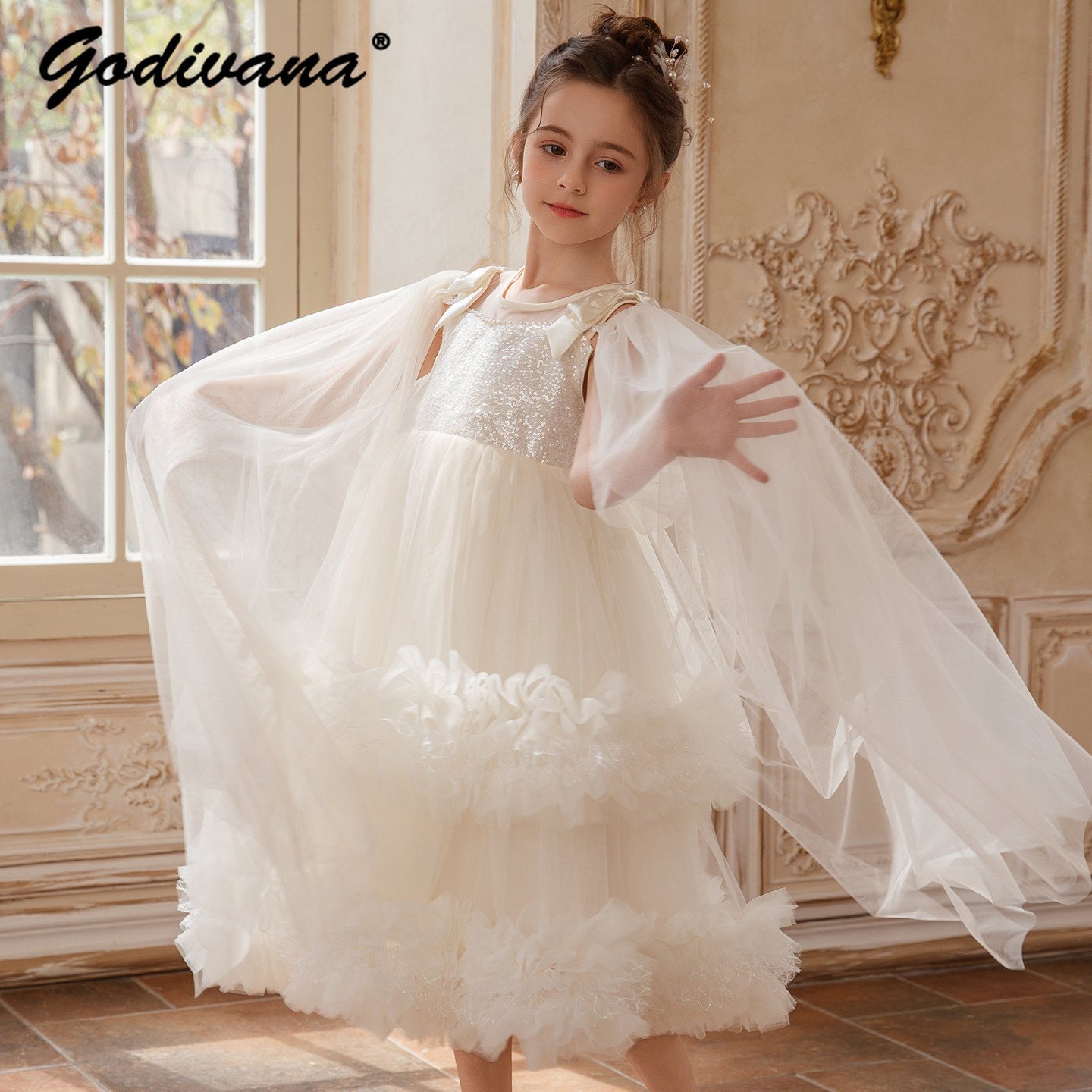 Baby Clothing Dresser - Vestido de Festa Infantil de Tule
