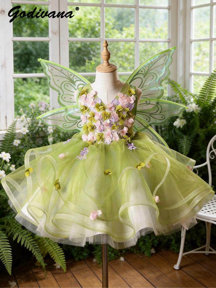 Baby Clothing Dresser - Vestido de Princesa Lolita com Asas