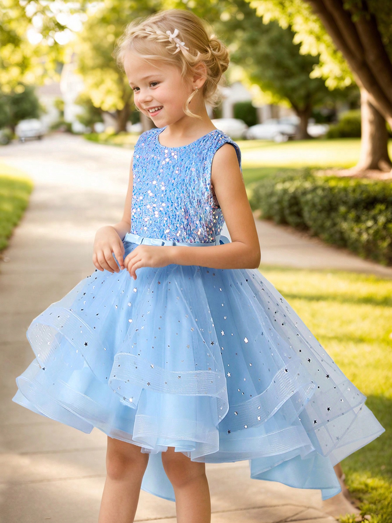 Vestido de Princesa Floral com - Baby Clothing Dresser avaliação e preço