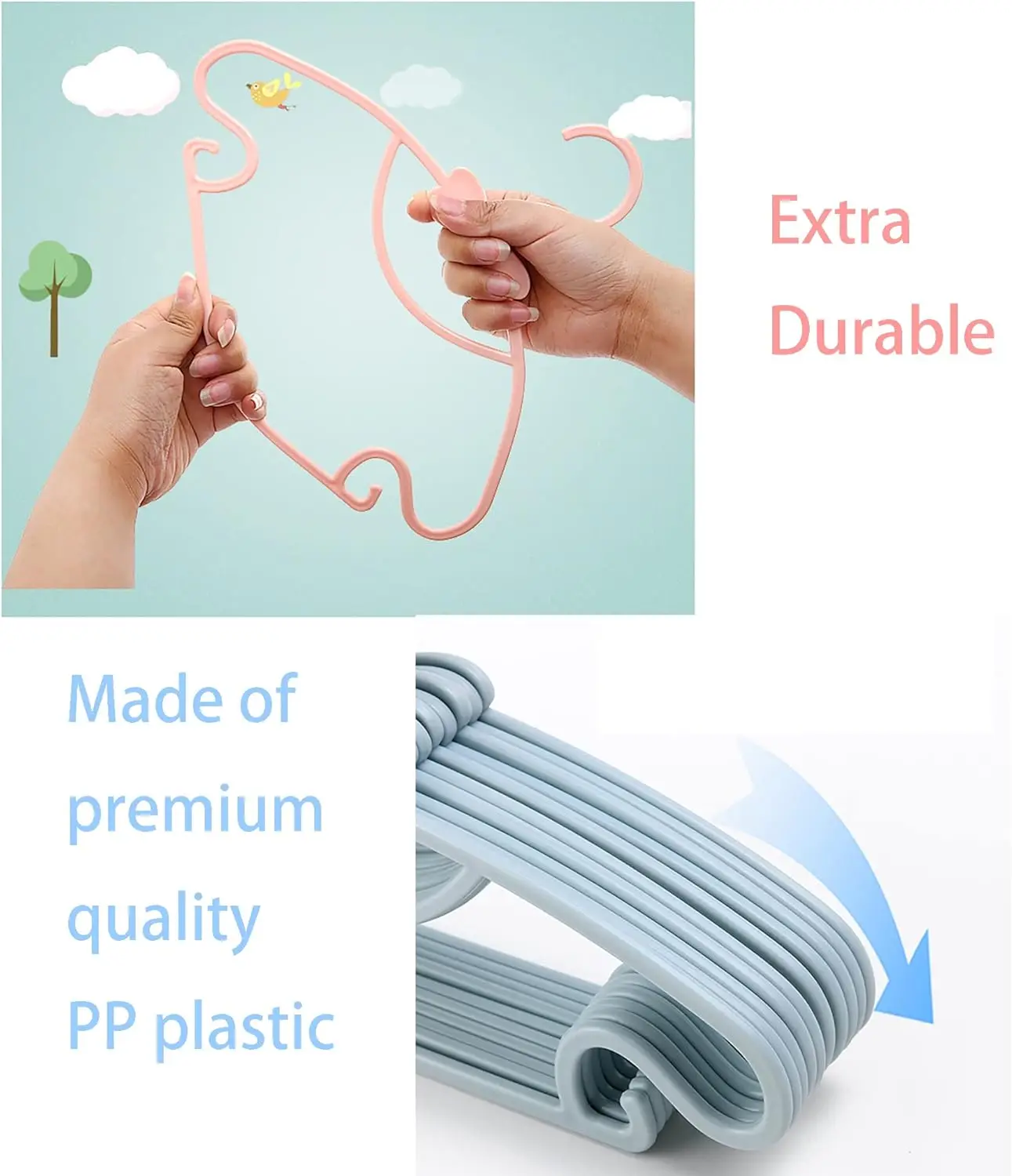 Cabides de Plástico para Bebês - Baby Clothing Hanging Rack avaliação e preço
