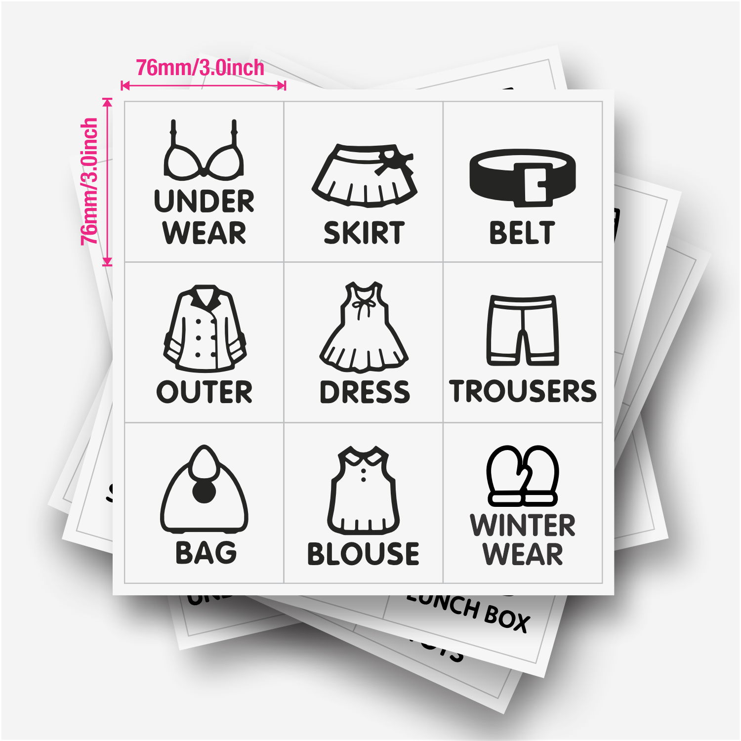9 peças/folha, etiquetas organ - Baby Clothing Usa avaliação e preço