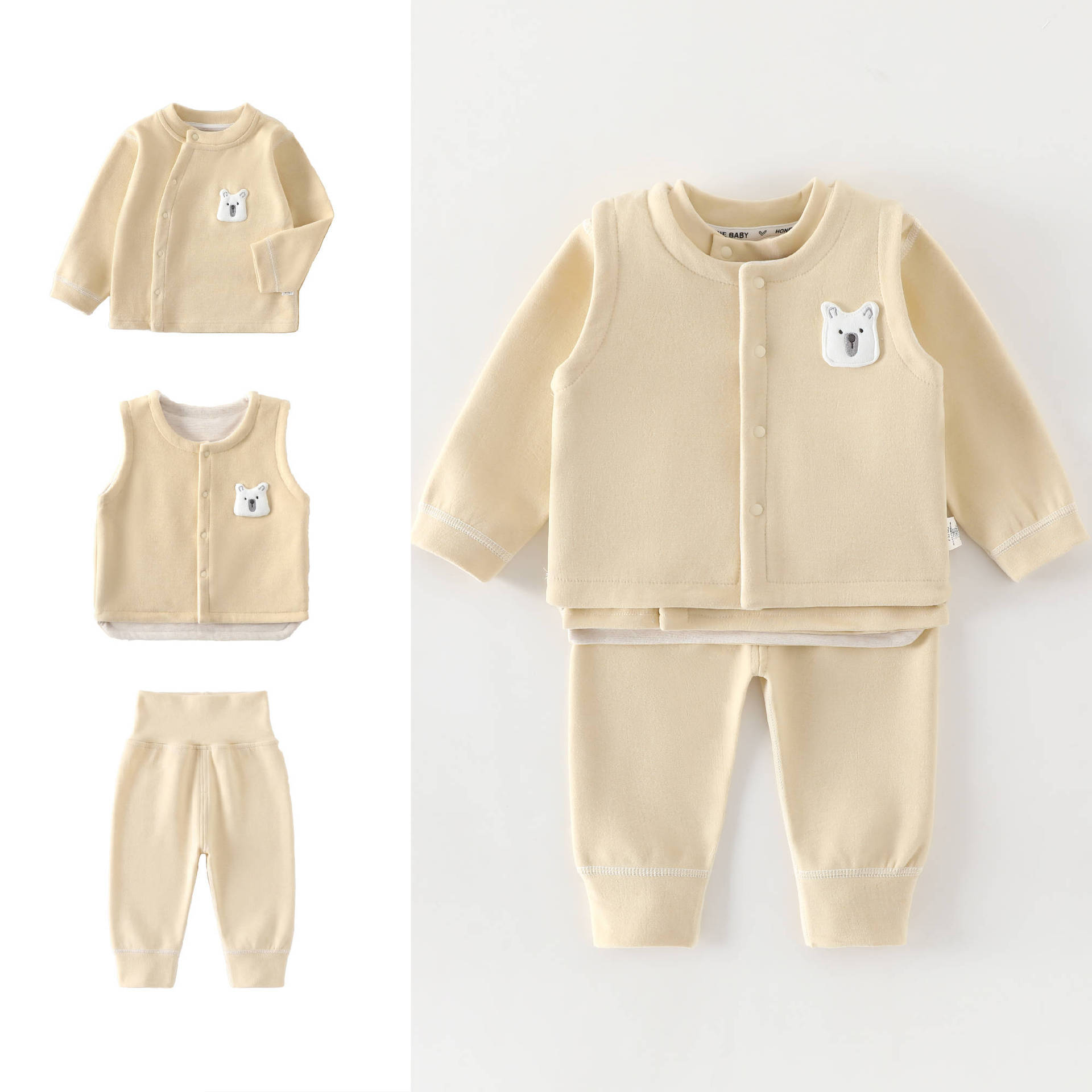 Conjunto de 3 Peças para Bebês - Baby Clothing High Quality avaliação e preço